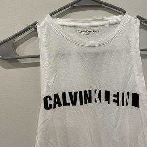 Calvin Klein - White Muscle Tee/Tank Top